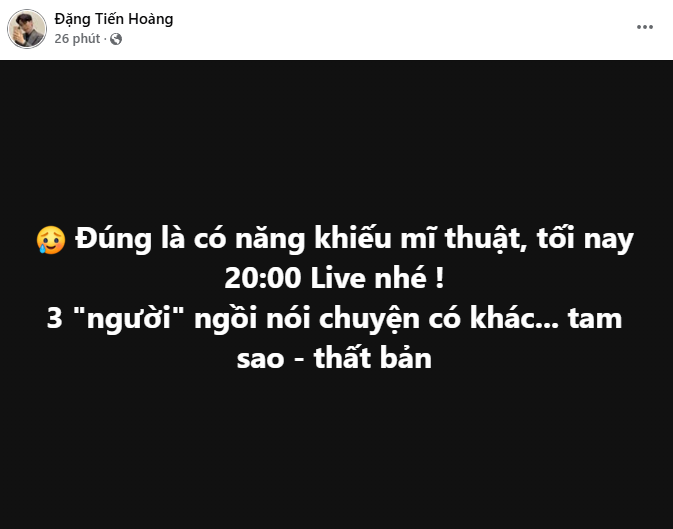 Viruss bất ngờ thông báo livestream tối nay - Ống kính
