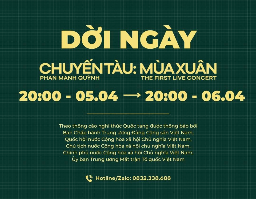 Live concert, fan meeting và hàng loạt show diễn điều chỉnh lịch vì Quốc tang - Ongkinh