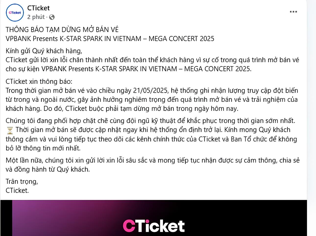 Vé concert G-Dragon: Lùi lịch bán vẫn sập web vì truy cập kỷ lục - Ongkinh