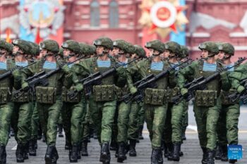 Khoảnh khắc quân nhân Nga luyện tập cho sự kiện trọng đại - Duyệt binh Ngày Chiến thắng - ongkinh