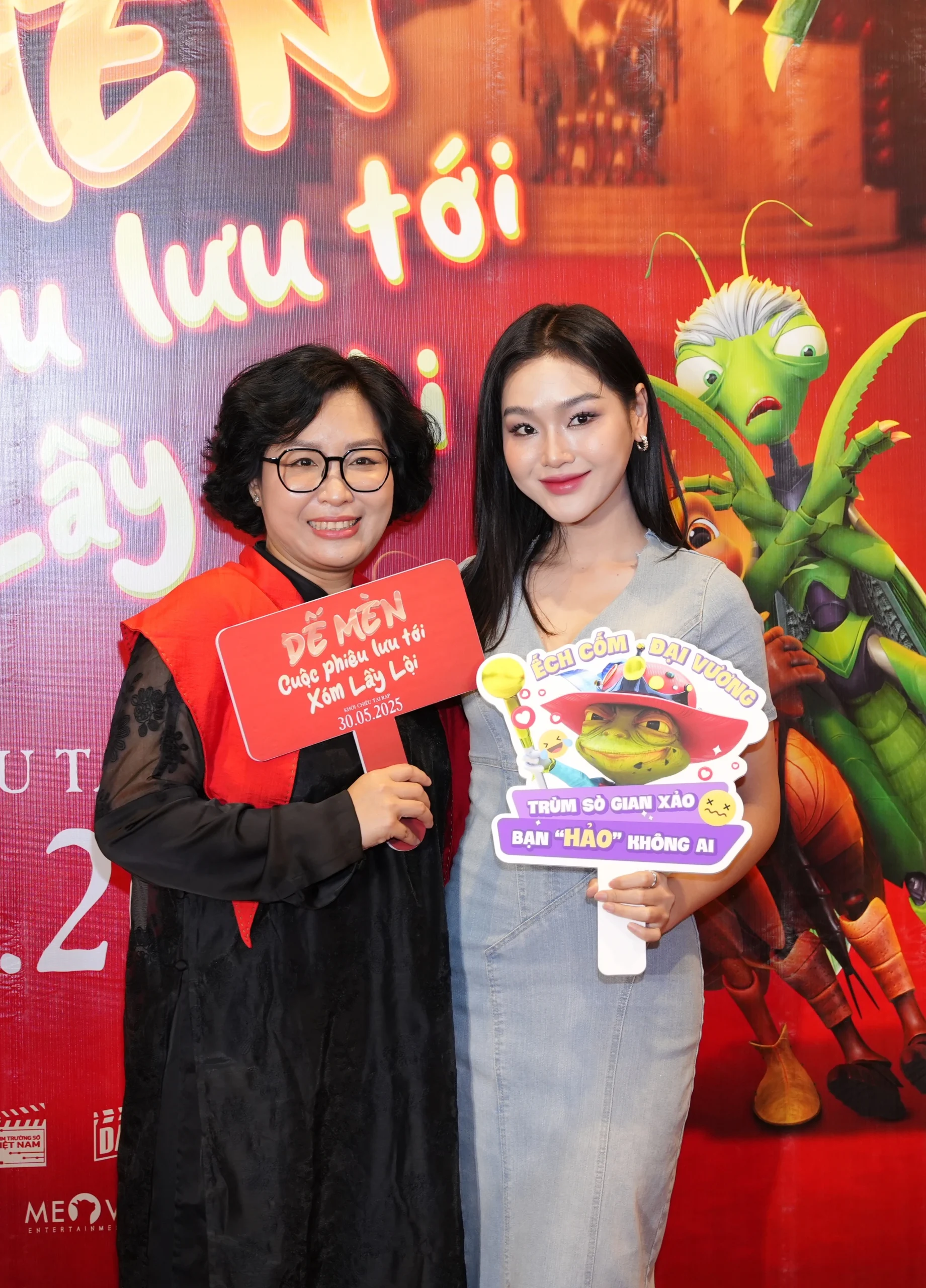 Nhan sắc rạng rỡ của Thanh Hương và dàn diễn viên nữ VFC tại buổi công chiếu phim hoạt hình "Dế mèn" - Ongkinh