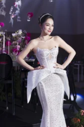 Dương Cẩm Lynh tái xuất nổi bật trong chiếc váy cưới - Ongkinh