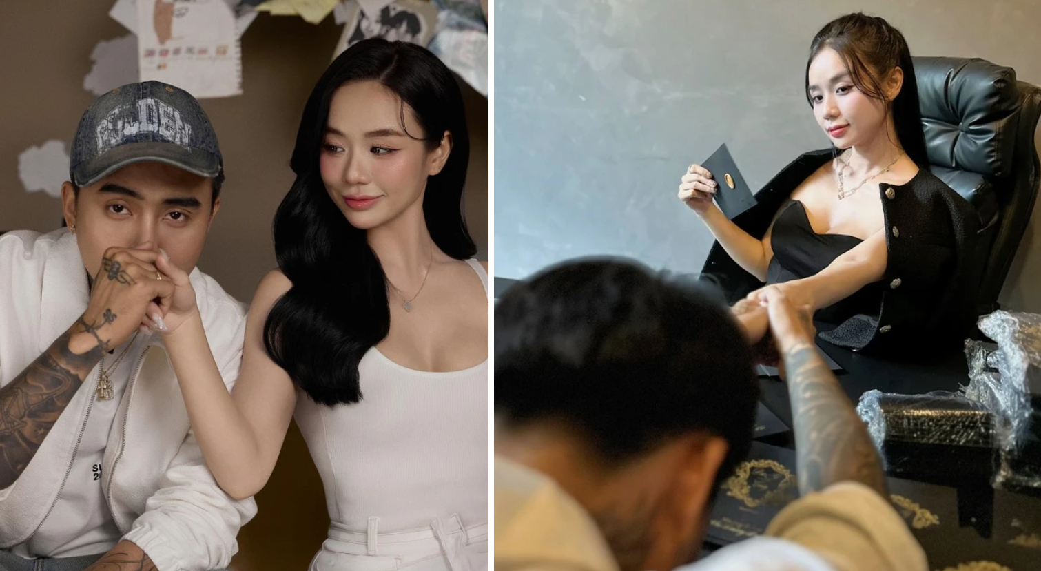 Thiệp cưới màu đen của Cindy Lư và Đạt G gây tranh cãi: Cô dâu lập tức "phản pháo" - Ongkinh