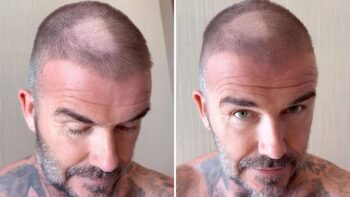 David Beckham gặp sự cố hài hước khi tự cạo đầu-ongkinh