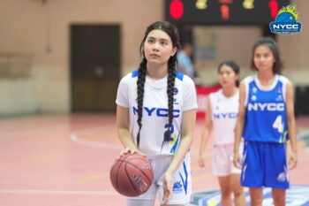 Hạt Dẻ nhà MC Quyền Linh chiếm spotlight trên sân bóng rổ