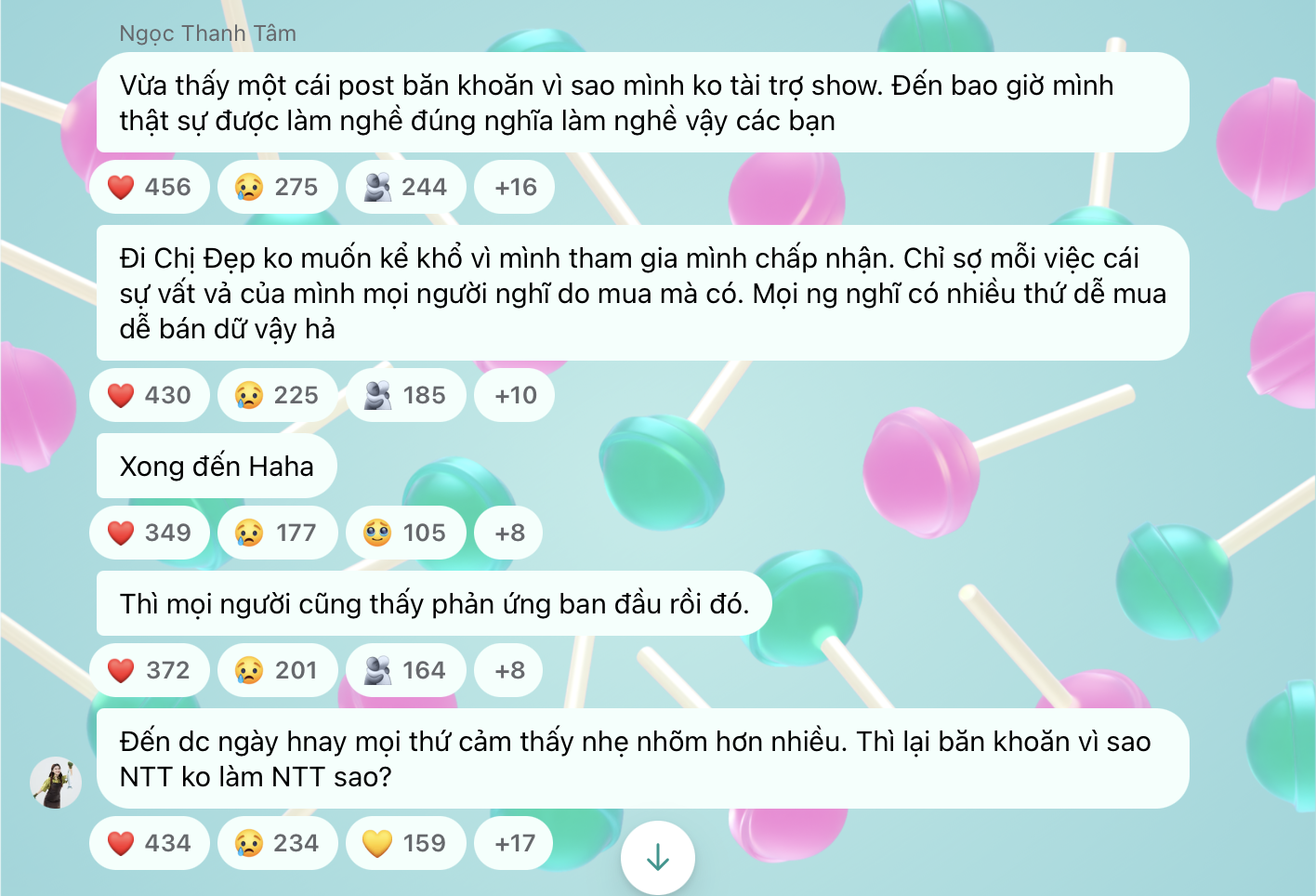 "Ngọc Thanh Tâm giàu thế sao không tài trợ cho Gia đình Haha?"
