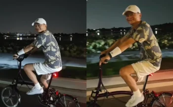 Hình ảnh Jack Ma giản dị đạp xe một mình gây bão mạng-ongkinh