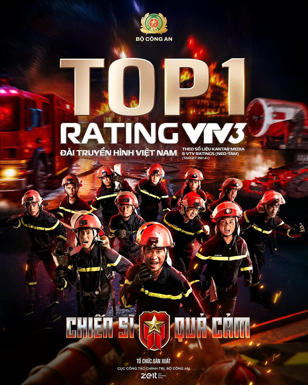 "Chiến sĩ quả cảm" tập 1 "gây bão" Rating VTV3 - Ongkinh