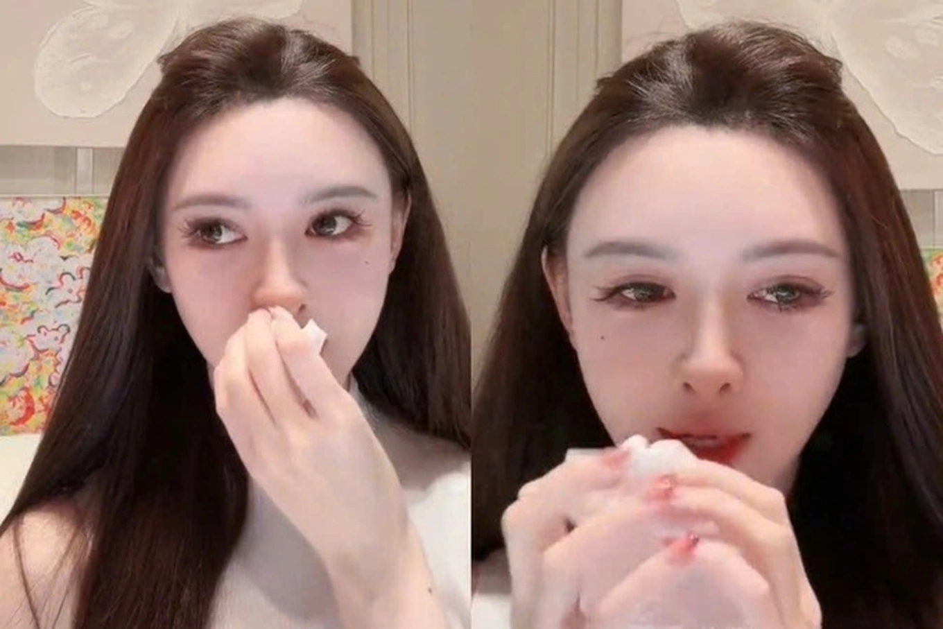 Diệp Kha bật khóc trên livestream nói về bạn trai cũ