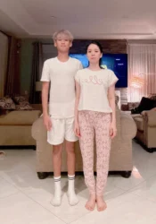 Con trai Lệ Quyên 14 tuổi đã cao 1,76 m - Ongkinh