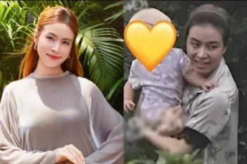 Hoàng Thuỳ Linh - Đen Vâu và hai em bé song sinh ở quê nhà Tam Đảo