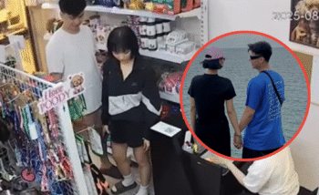 Khoảnh khắc Miu Lê cùng bạn trai mua đồ tại cửa hàng gây chú ý