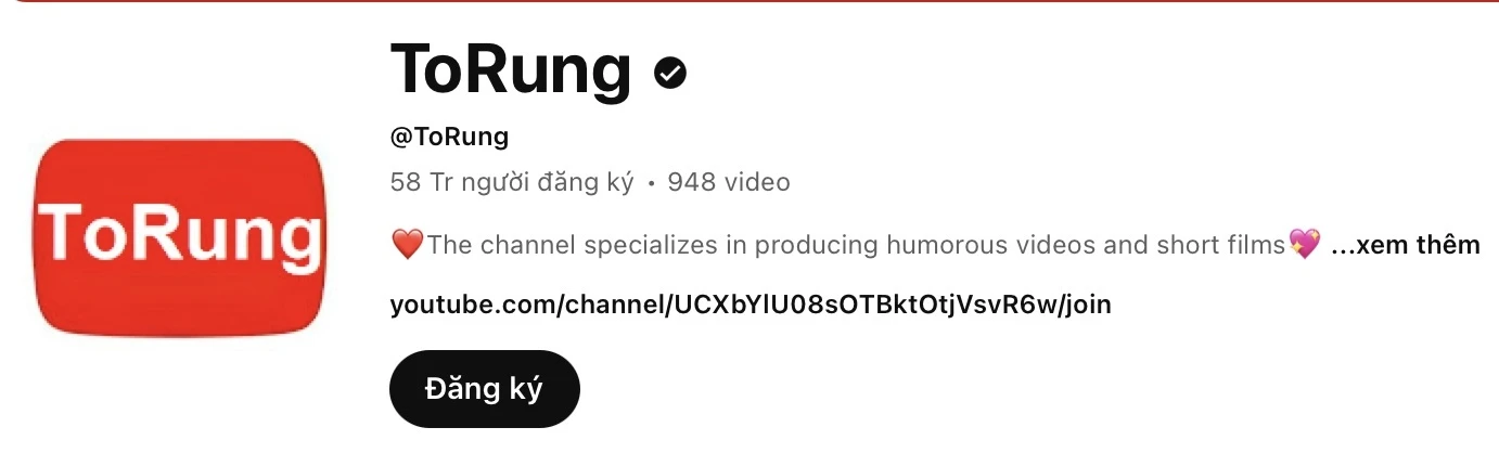Kênh Youtube số 1 việt nam là ai-ongkinh