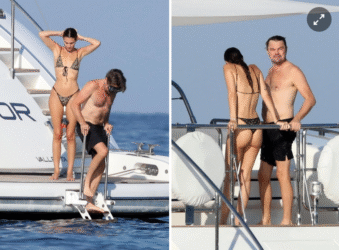Leonardo DiCaprio và bạn gái kém 23 tuổi Vittoria Ceretti tình tứ trên du thuyền - Ongkinh