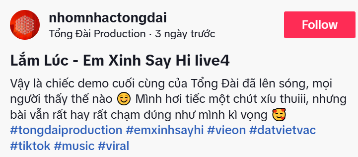 Chính tác giả cũng không thích bài hát của nhóm LyHan