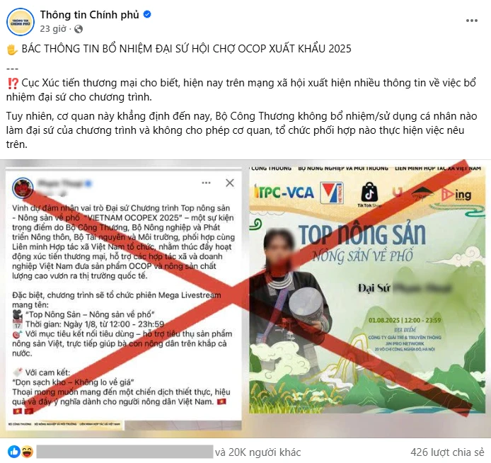 Phạm Thoại bị xoá tên khỏi megalive Top nông sản