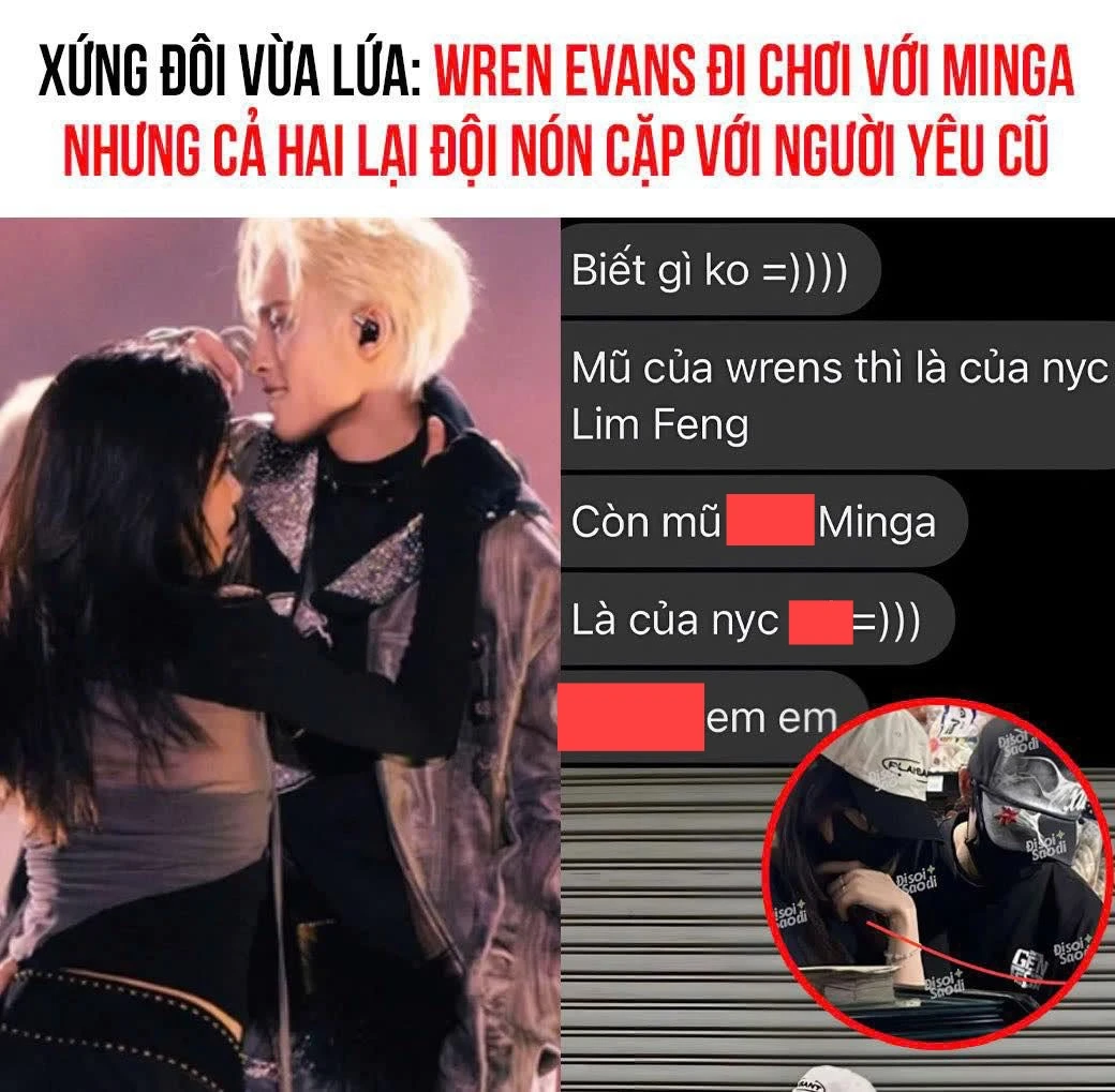 Không ai ngờ: Minga cũng đội nón của người yêu cũ đi siêu thị với Wren Evans