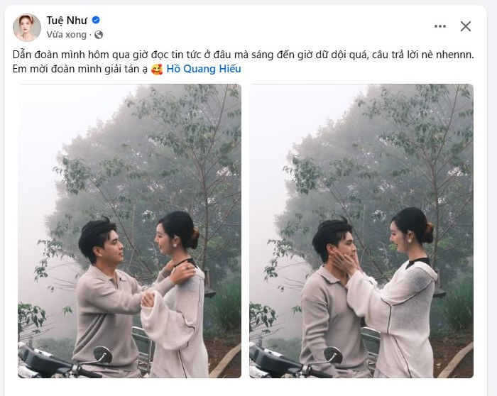 Vợ ca sĩ Hồ Quang Hiếu lên tiếng về tình trạng hôn nhân