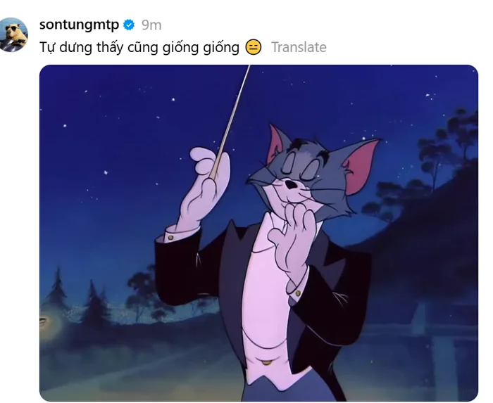 Sơn Tùng M-TP "bắt trend", tự nhận giống nhạc trưởng Tom trong "Tom & Jerry" - Ongkinh