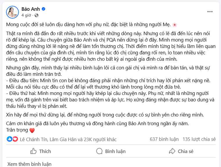 Bảo Anh lên tiếng về ồn ào với Phạm Quỳnh Anh - Ongkinh