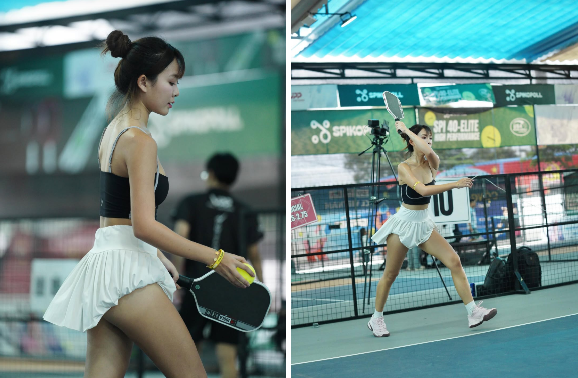 Hot girl gây tranh cãi vì trang phục pickleball - Ongkinh
