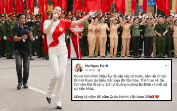 Hồ Ngọc Hà xin lỗi sau bài đăng vắng mặt dịp lễ 2/9-ongkinh
