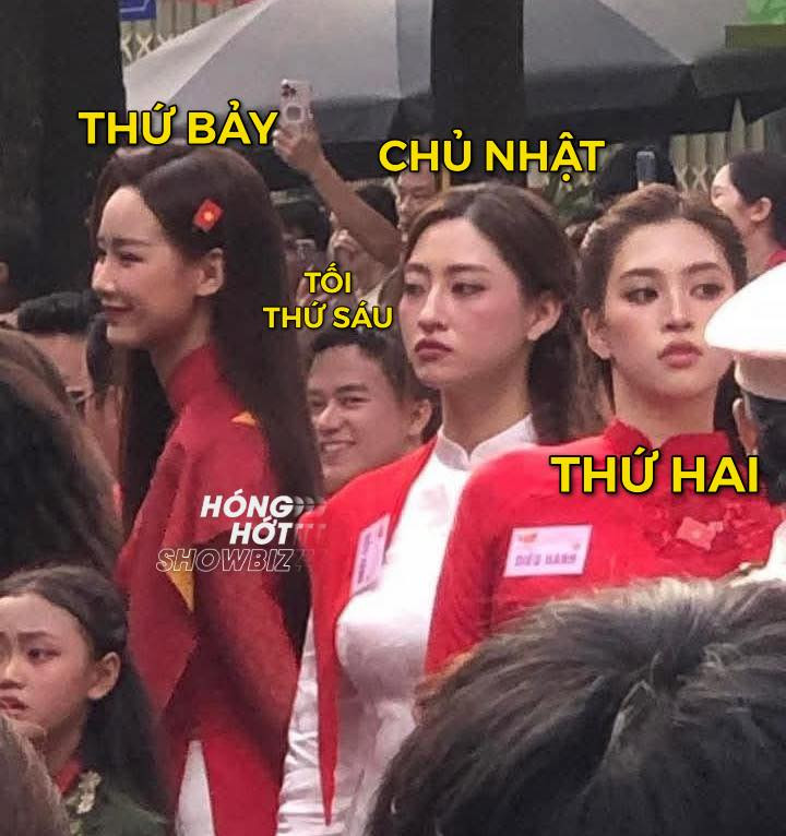 Bùi Công Nam viral cõi mạng với khoảnh khắc 'mất hình' khi đứng cùng dàn hoa hậu, diễn viên