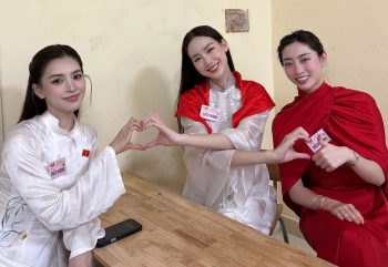 Hoa hậu Tiểu Vy và diễn viên 'Mưa đỏ' hòa ca