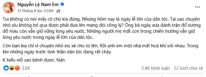 Nam Em than không phù hợp làm nghệ sĩ sau khi 'đá xéo' ồn ào của Ngân 98 ở Nhà thờ Lớn