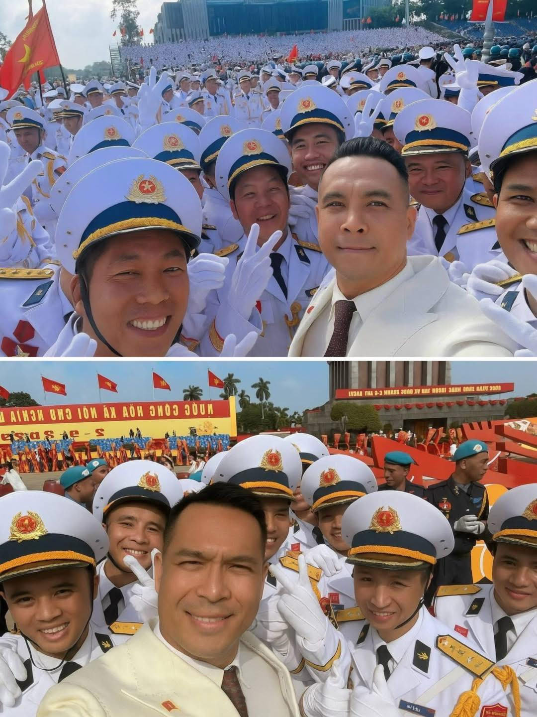 Cuối cùng Trương Thế Vinh cũng có bức ảnh tử tế kỉ niệm diễu binh A80