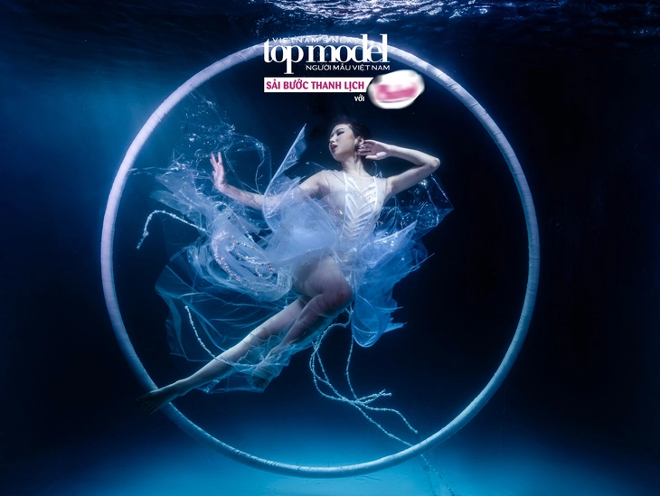 Nghẹt thở màn chụp ảnh dưới làn nước sâu hơn 3m tại Vietnam’s Next Top Model