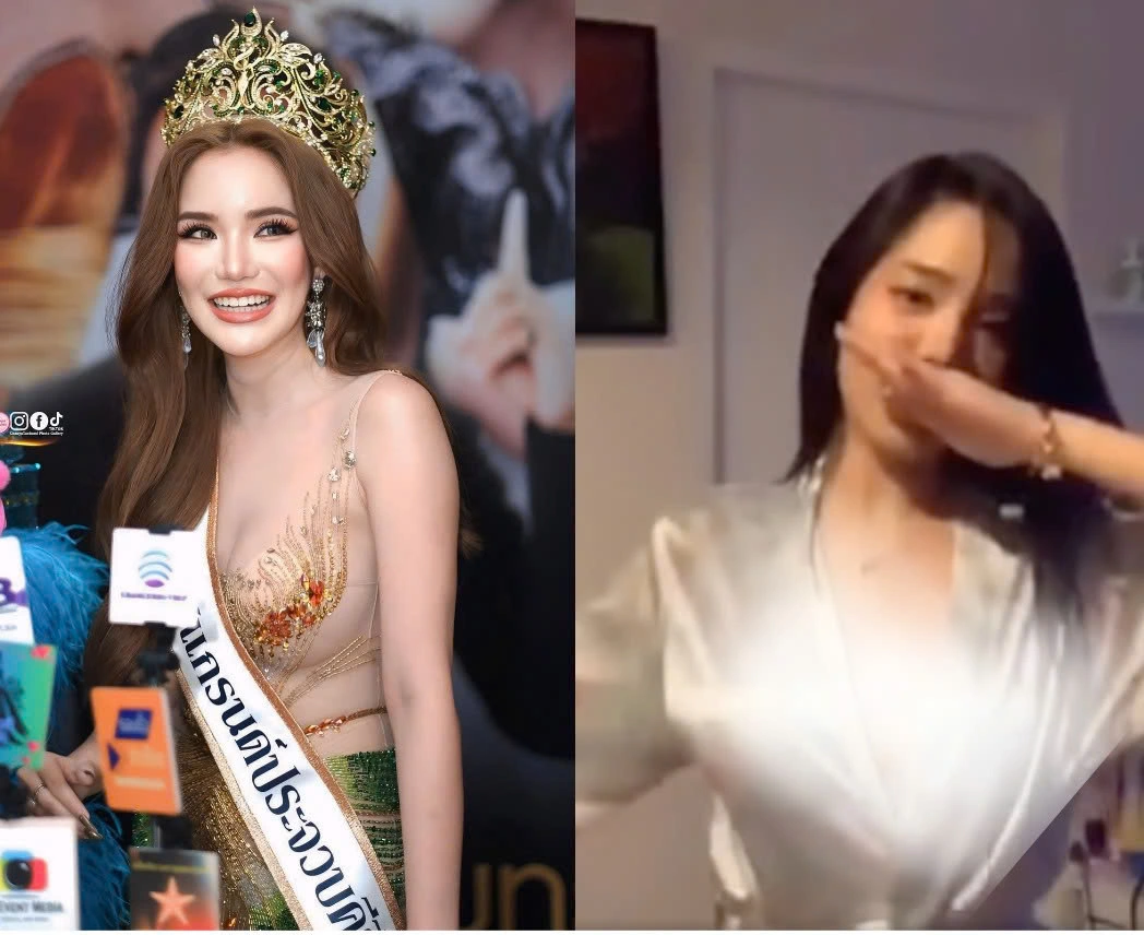 Hoa hậu Hòa bình Thái Lan bị tước vương miện vì lộ clip nhạy cảm - Ongkinh
