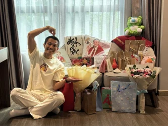 Diễn viên Phương Nam có một sinh nhật đầy ắp tình yêu thương sau Mưa đỏ