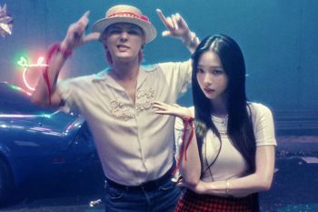 Karina aespa kết hợp với G-Dragon.
