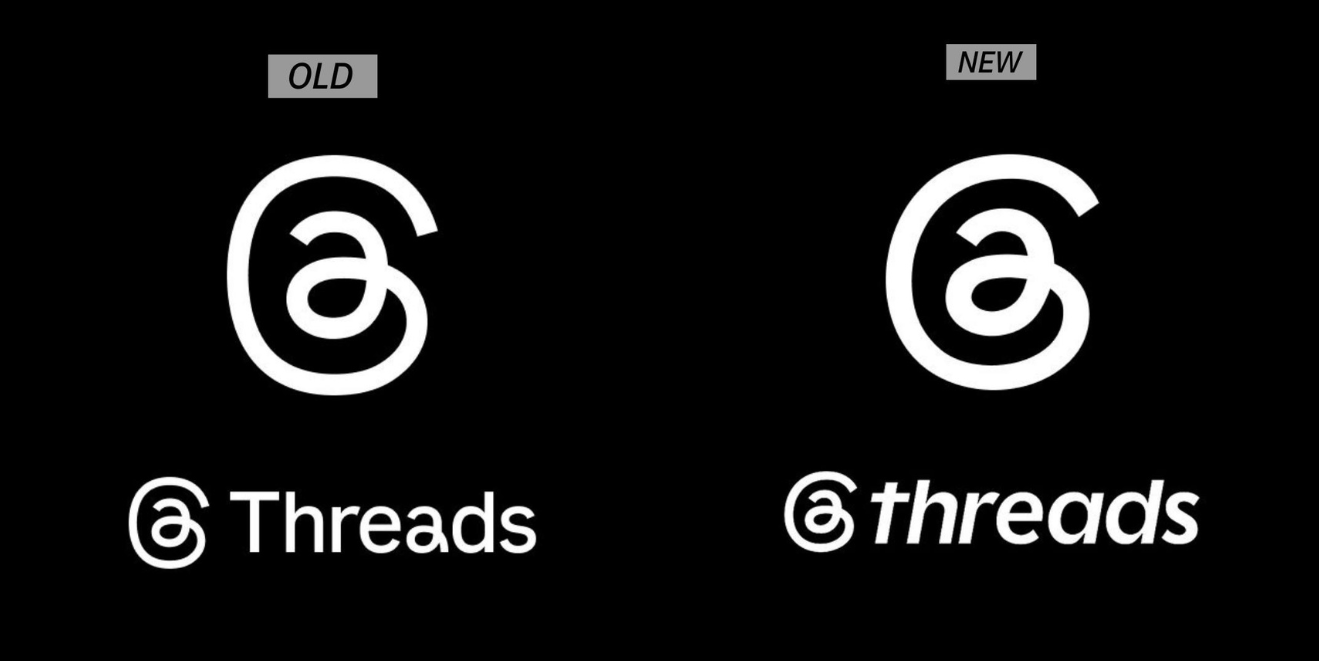 Threads thay đổi logo, giao diện